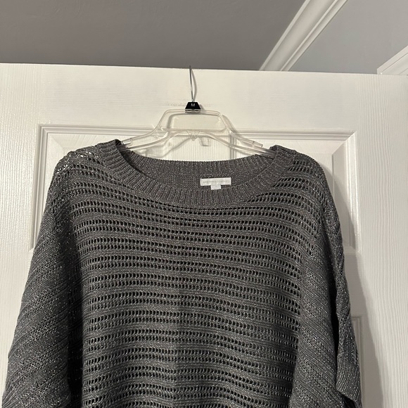 New York and Company Metallic Crocheted Sweater - Picture 2 of 14